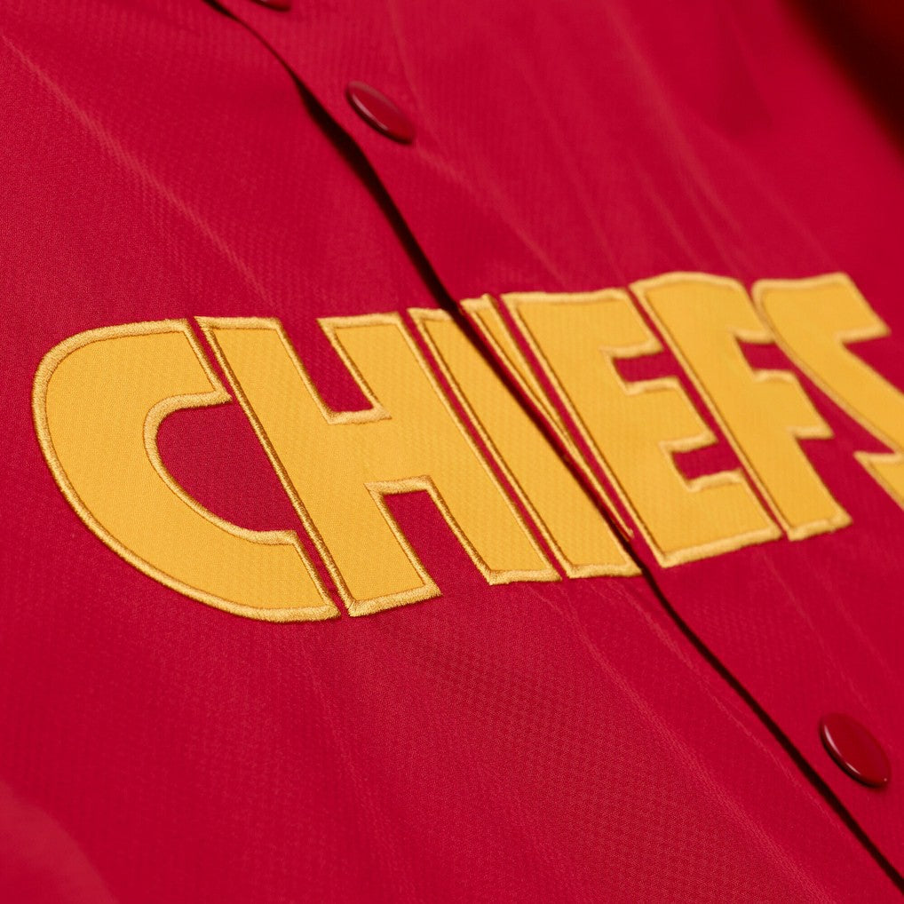 Kansas City Chiefs Coaches Full-Snap Hooded Windbreaker Jacket - Red cheap