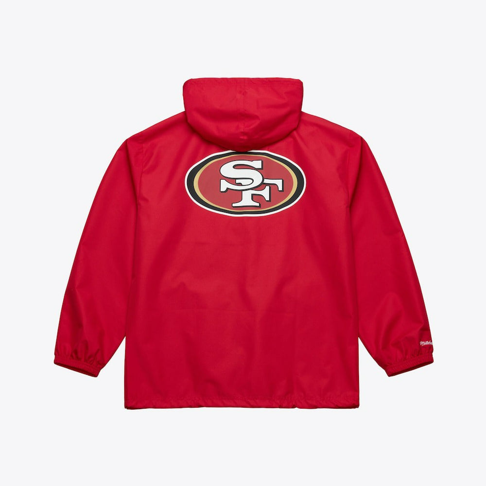 San Francisco 49ers Coaches Full-Snap Hooded Windbreaker Jacket - Scarlet online