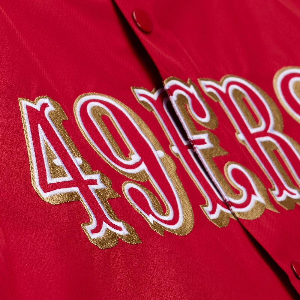 San Francisco 49ers Coaches Full-Snap Hooded Windbreaker Jacket - Scarlet online