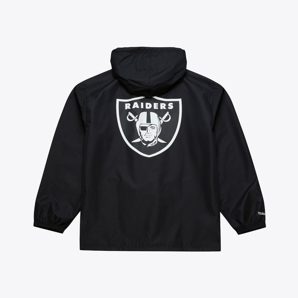 Las Vegas Raiders Coaches Full-Snap Hooded Windbreaker Jacket - Black for sale