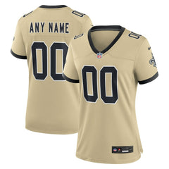 New Orleans Saints Women's Gameday Golds Alternate Custom Game Jersey - Gold | Nike cheap