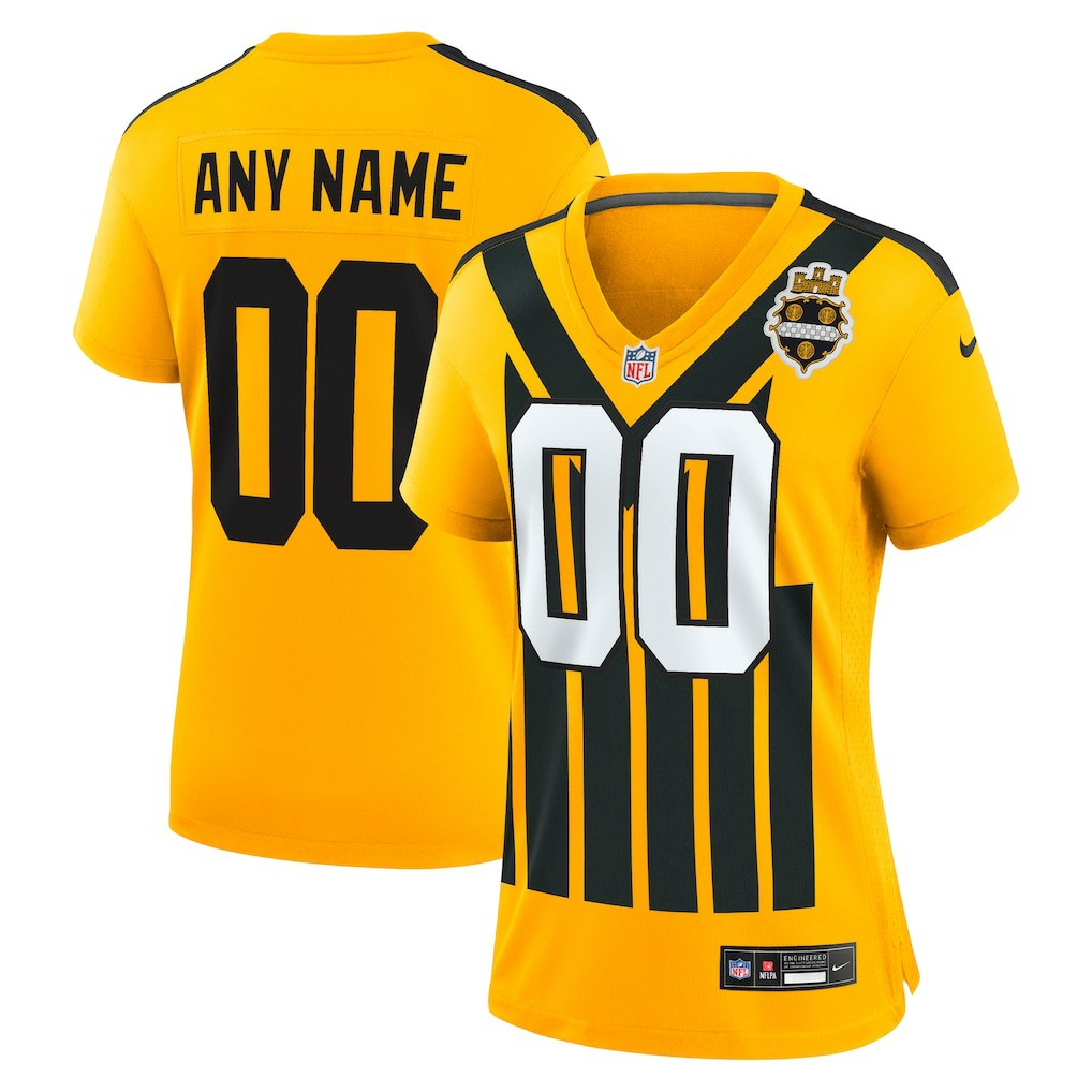 Pittsburgh Steelers Women's Alternate 1933 Throwback Game Custom Jersey - Gold | Nike for sale
