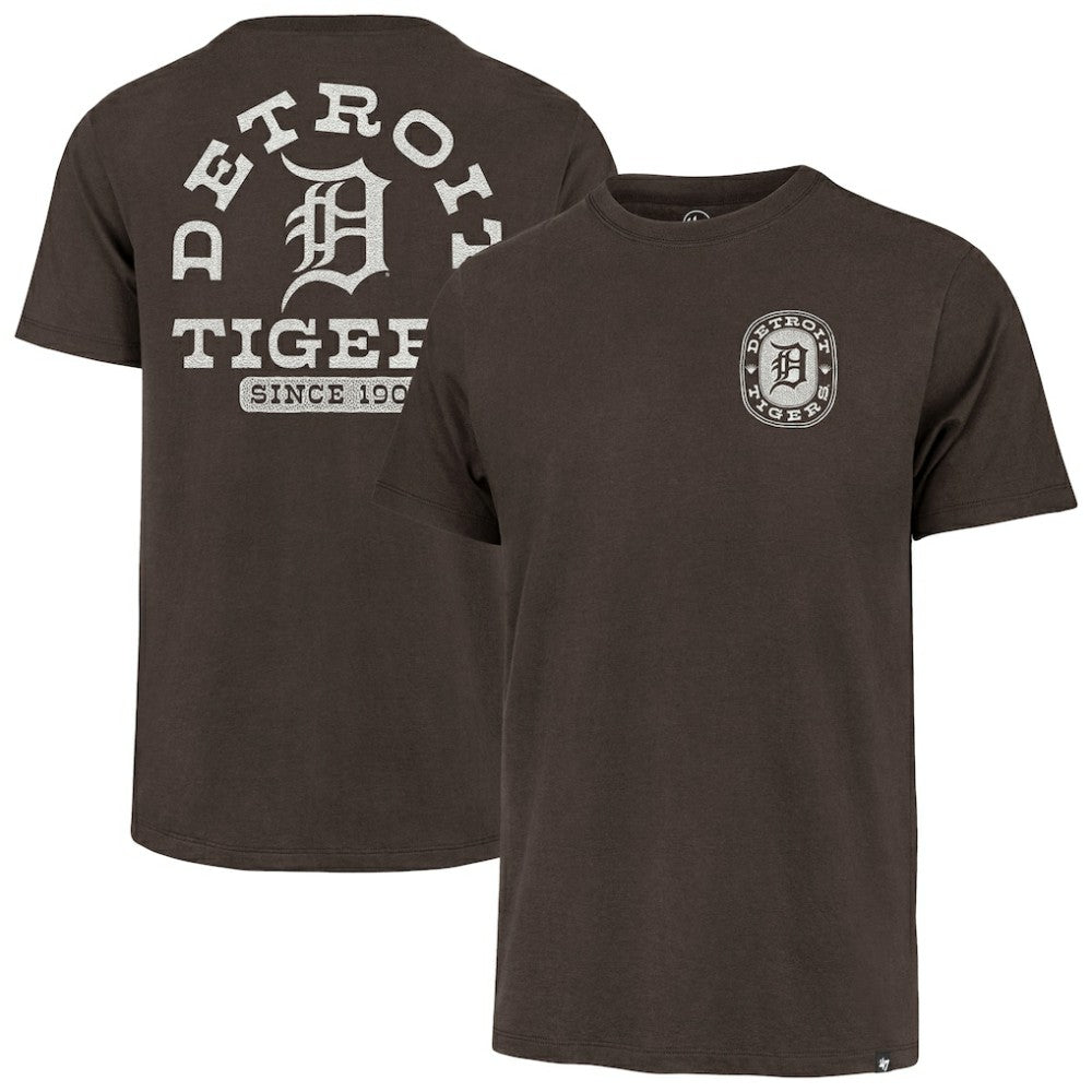 Detroit Tigers Back Canyon Franklin T-Shirt - Brown | 47 brand