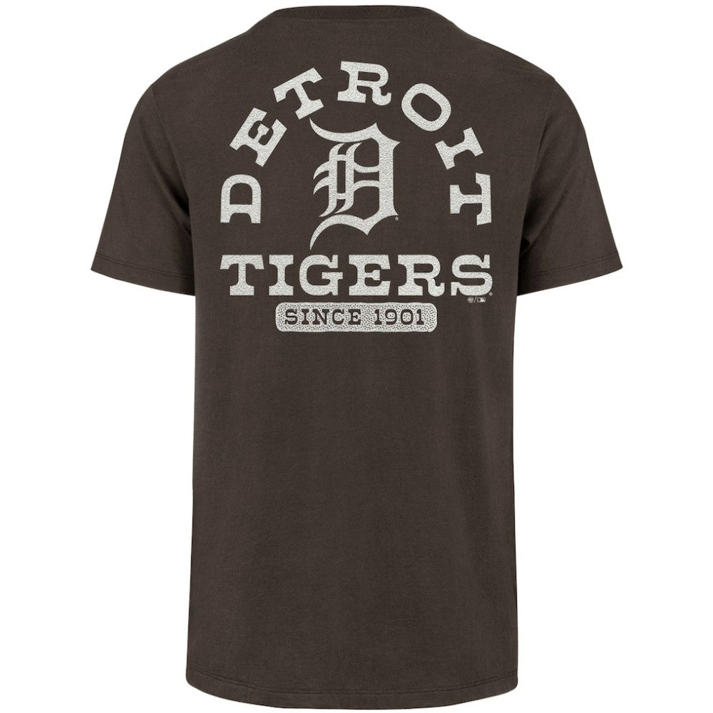 Detroit Tigers Back Canyon Franklin T-Shirt - Brown | 47 brand