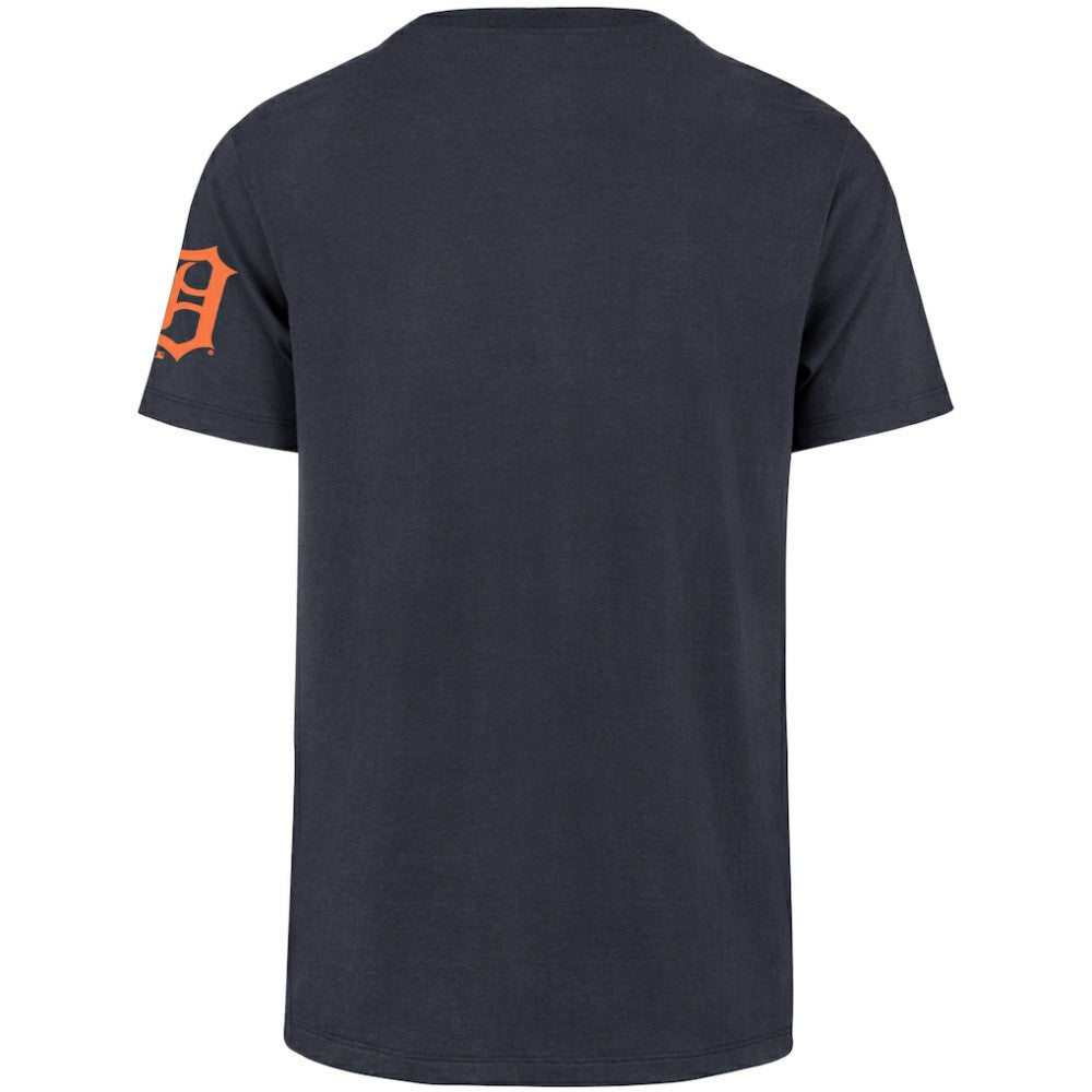 Detroit Tigers Upside Down Two-Peat Franklin T-Shirt - Navy | 47 brand