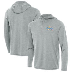 Oklahoma City Thunder Antigua 2025 NBA Finals Champions Tidy Quarter-Zip Hoodie - Heather Gray outlet