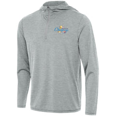 Oklahoma City Thunder Antigua 2025 NBA Finals Champions Tidy Quarter-Zip Hoodie - Heather Gray outlet