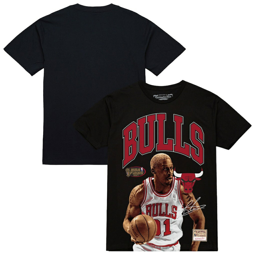 Dennis Rodman Chicago Bulls Hardwood Classics Player Arch T-Shirt sale - Black | Mitchell & Ness discount