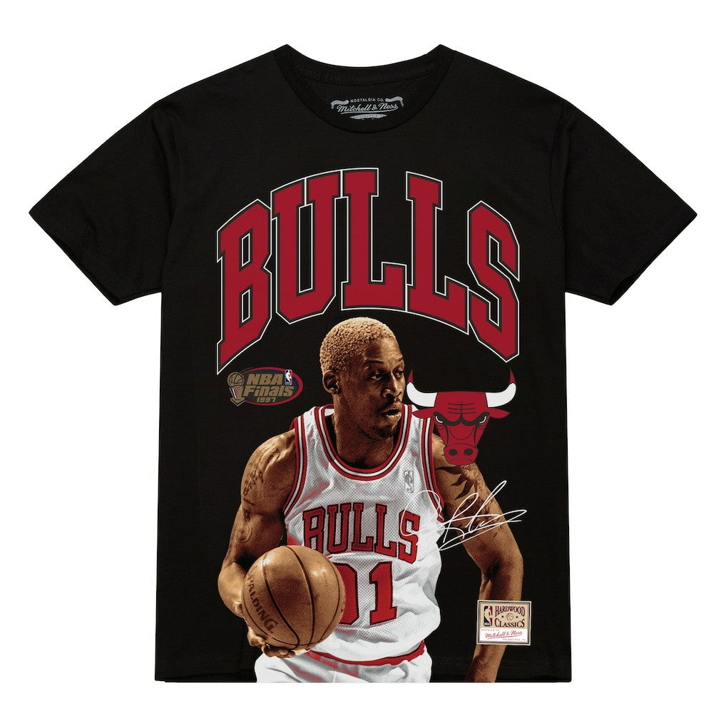 Dennis Rodman Chicago Bulls Hardwood Classics Player Arch T-Shirt sale - Black | Mitchell & Ness discount