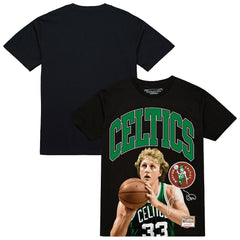 Larry Bird Boston Celtics Hardwood Classics Player Arch T-Shirt - Black | Mitchell & Ness shop