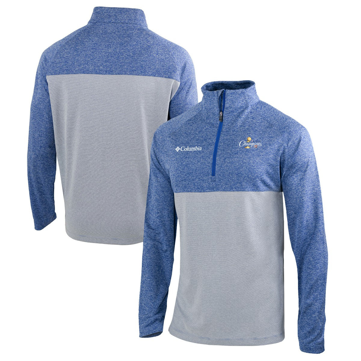 Oklahoma City Thunder 2025 NBA Finals Champions Rockin' It Raglan Omni-Wick Quarter-Zip Pullover - Blue | Columbia online