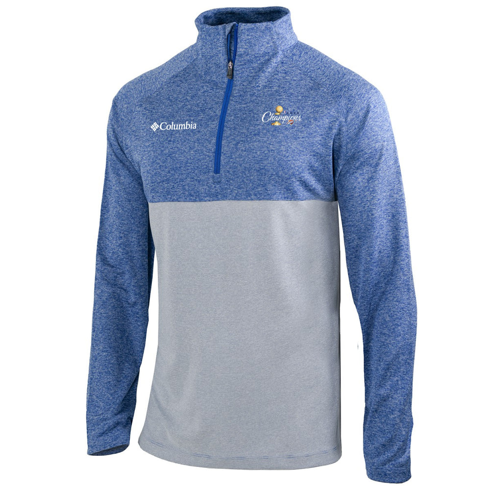 Oklahoma City Thunder 2025 NBA Finals Champions Rockin' It Raglan Omni-Wick Quarter-Zip Pullover - Blue | Columbia online