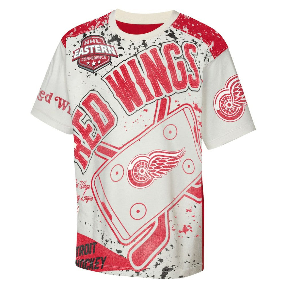 Detroit Red Wings Outerstuff Youth Top Player T-Shirt Cream