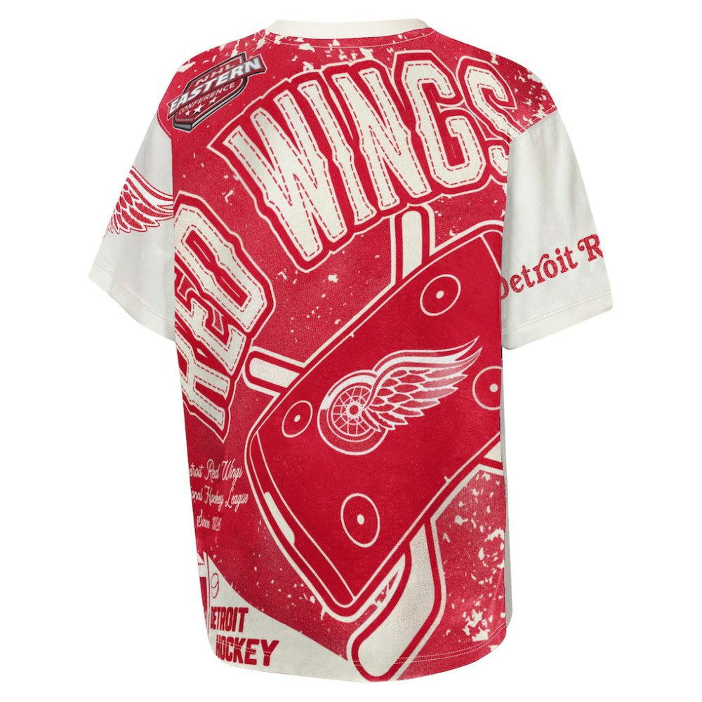 Detroit Red Wings Outerstuff Youth Top Player T-Shirt Cream