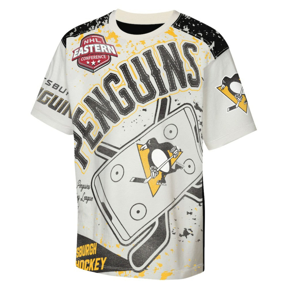 Pittsburgh Penguins Outerstuff Youth Top Player T-Shirt Cream