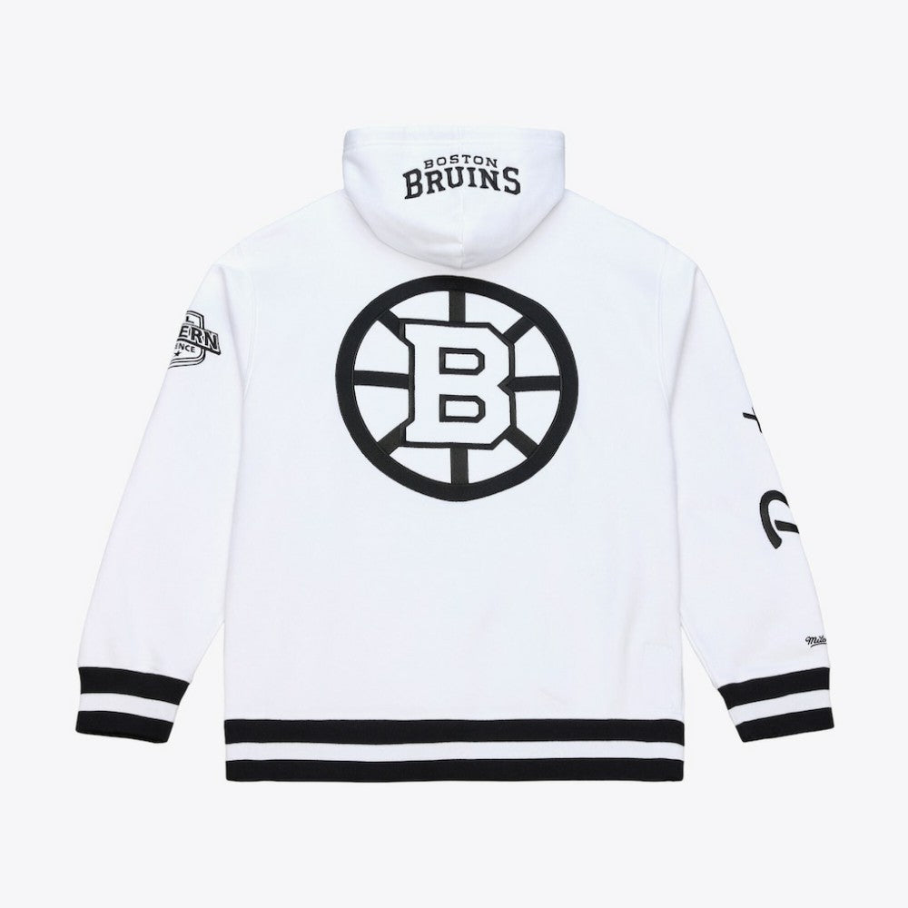 Boston Bruins Mitchell & Ness Arctic Fleece Hoodie White