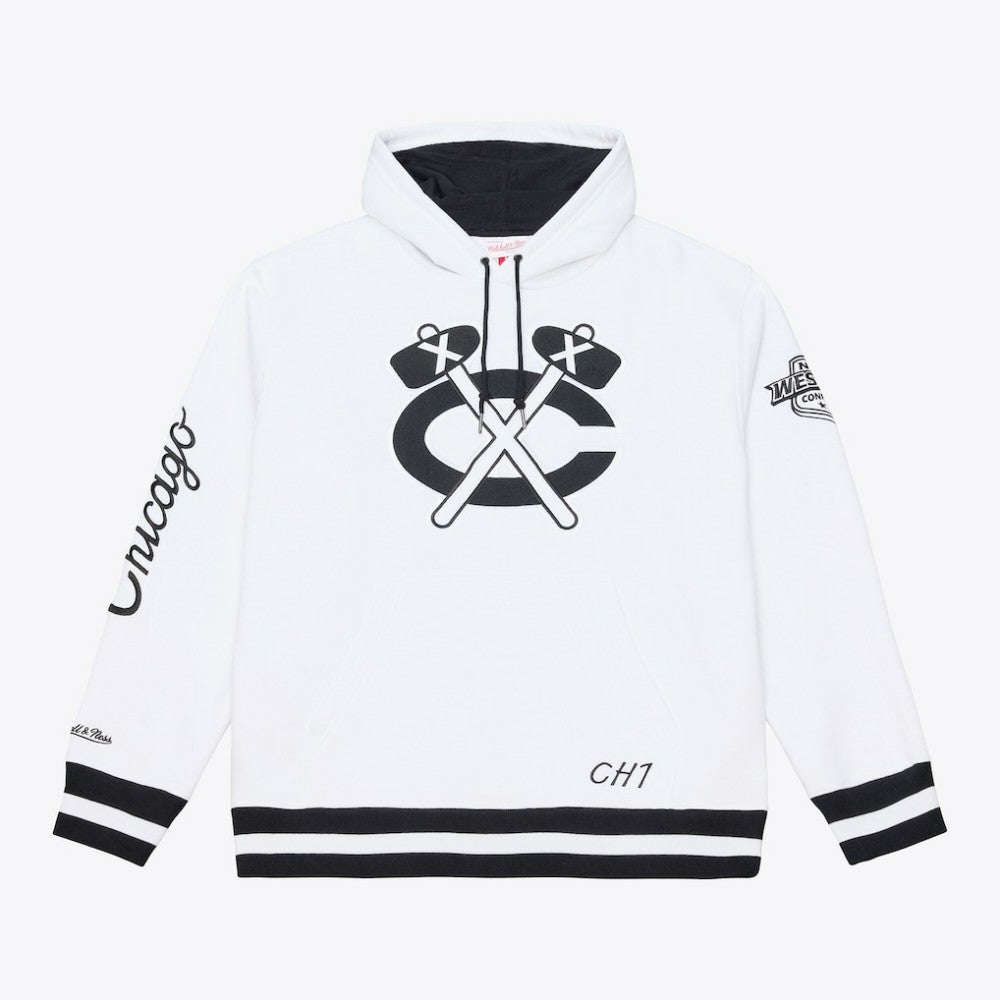 Chicago Blackhawks Mitchell & Ness Arctic Fleece Hoodie White