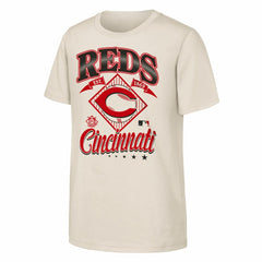 Cincinnati Reds Outerstuff Youth Triple Hit T-Shirt - Natural