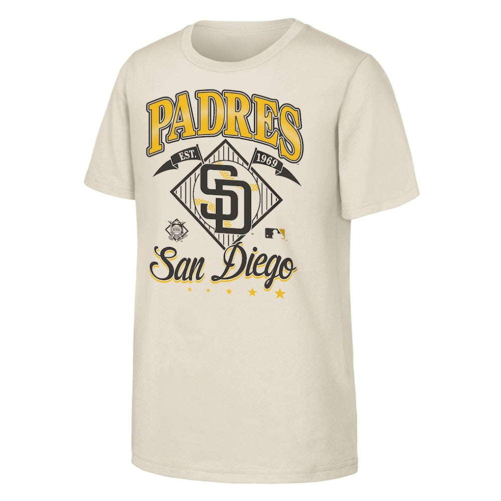 San Diego Padres Outerstuff Youth Triple Hit T-Shirt - Natural