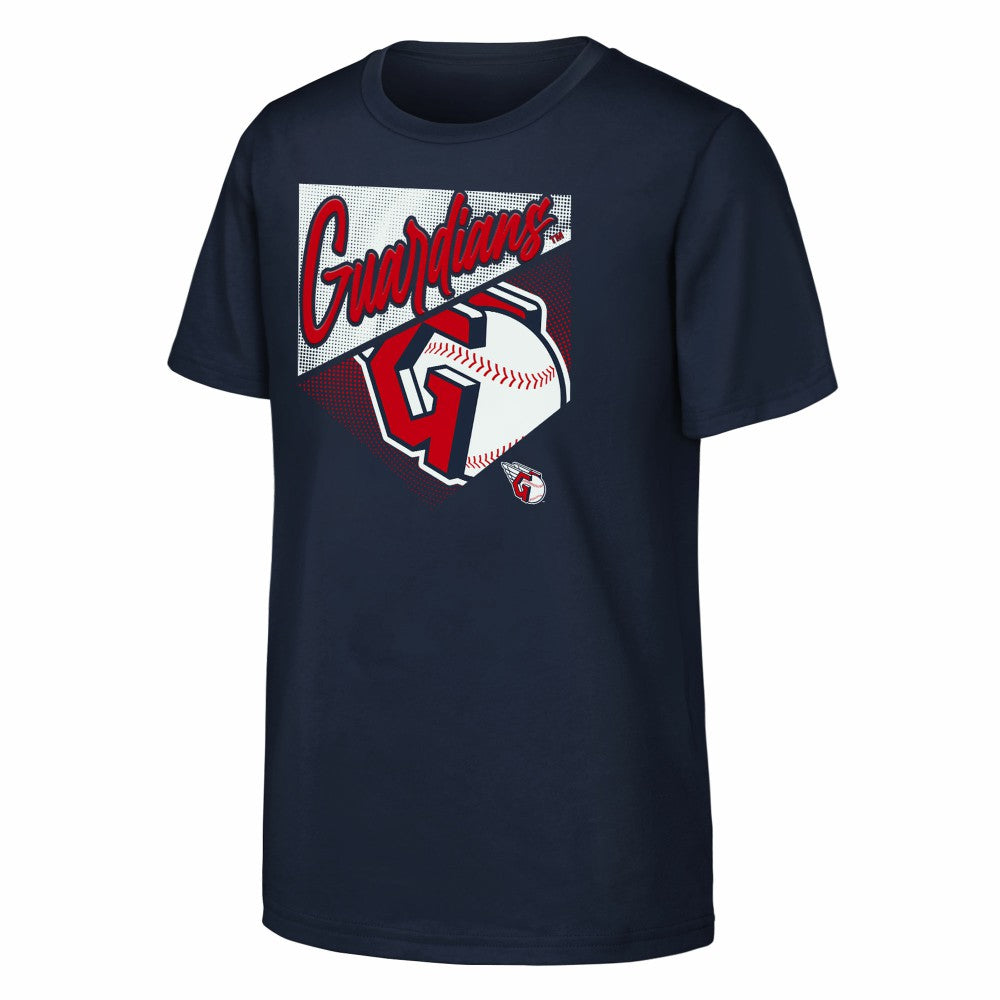 Cleveland Guardians Outerstuff Youth Prime Plate T-Shirt - Navy