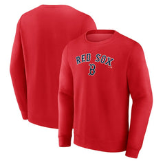 Boston Red Sox Team Lockup Sweatshirt - Red