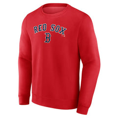 Boston Red Sox Team Lockup Sweatshirt - Red