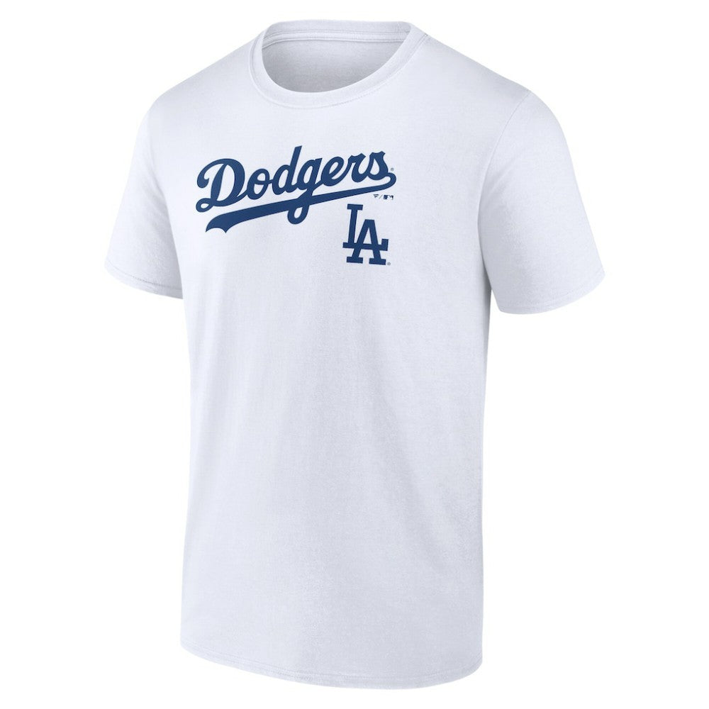Los Angeles Dodgers Team Lockup T-Shirt - White