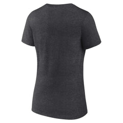 Boston Red Sox Women's Team Lockup V-Neck T-Shirt - Charcoal