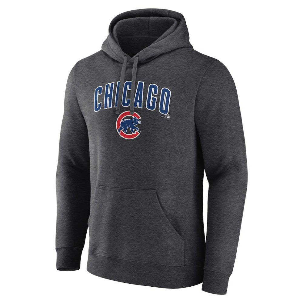 Chicago Cubs Team Lockup Hoodie - Charcoal