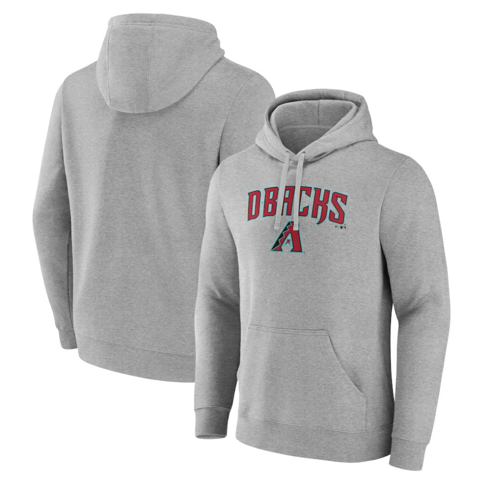 Arizona Diamondbacks Team Lockup Hoodie - Gray