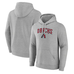 Arizona Diamondbacks Team Lockup Hoodie - Gray