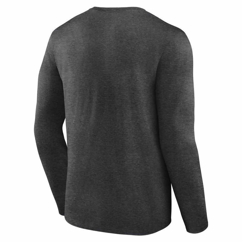 Cincinnati Reds Team Lockup Long Sleeve T-Shirt - Charcoal