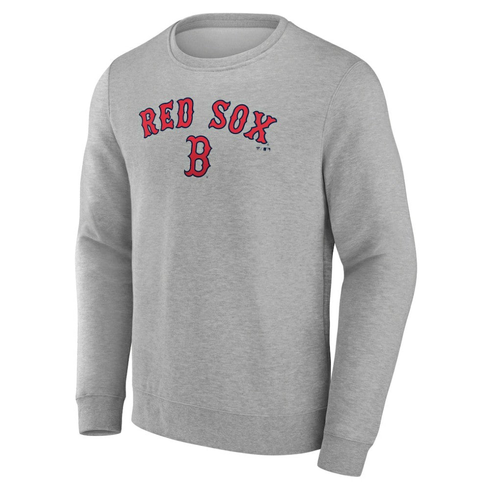 Boston Red Sox Team Lockup Sweatshirt - Gray