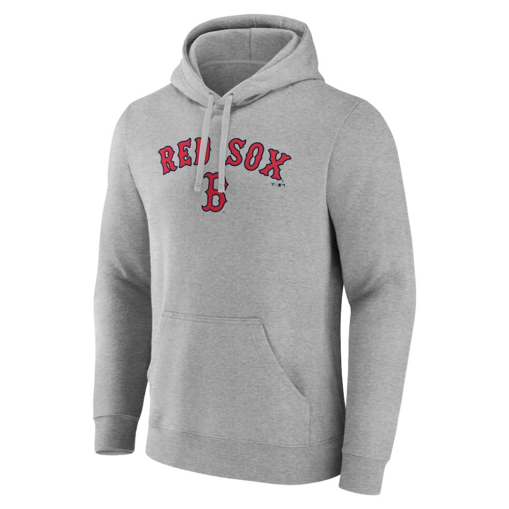 Boston Red Sox Team Lockup Hoodie - Gray