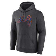 New York Mets Team Lockup Hoodie - Charcoal