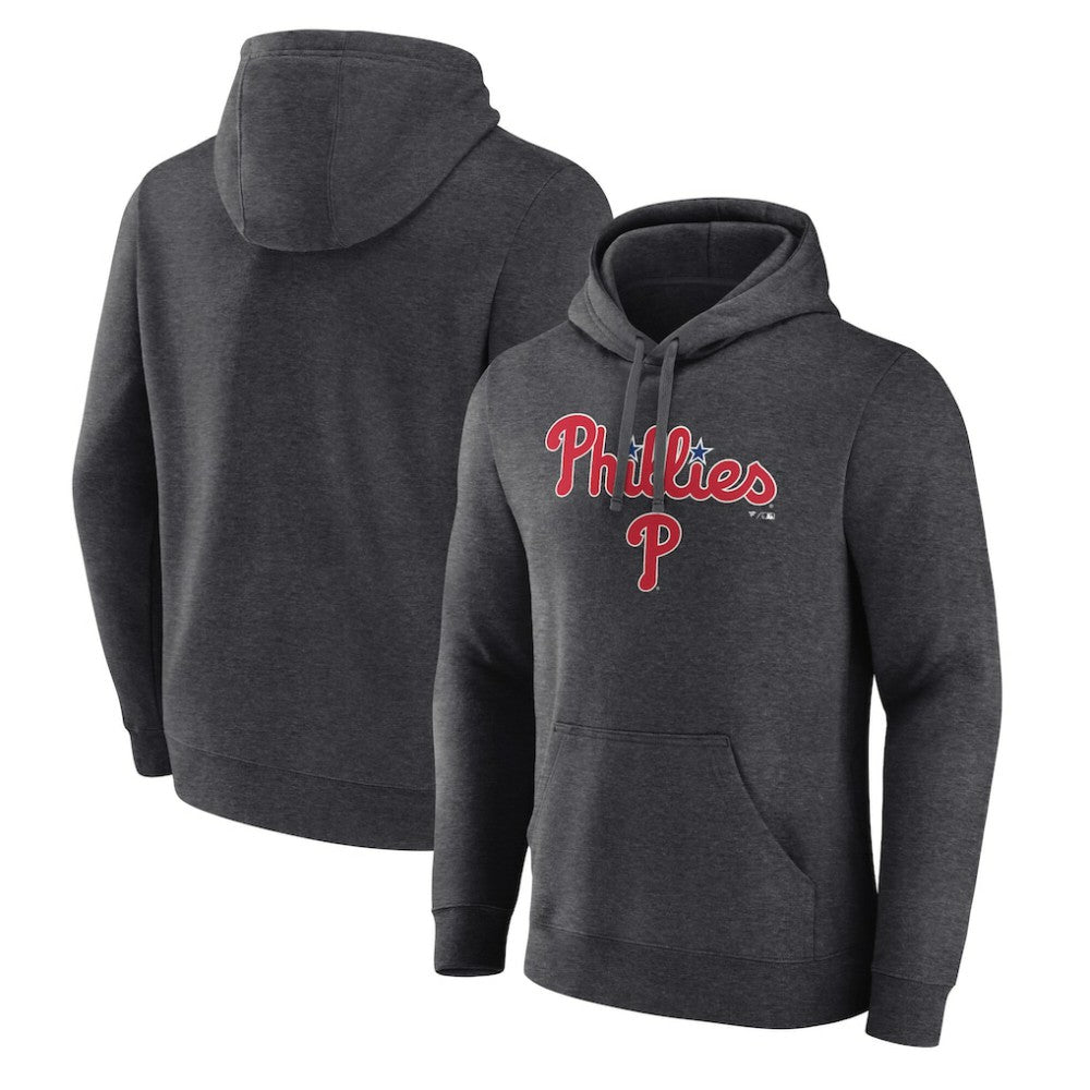 Philadelphia Phillies Team Lockup Hoodie - Charcoal