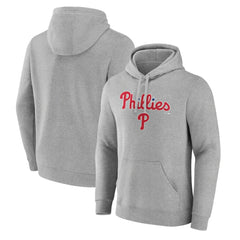 Philadelphia Phillies Team Lockup Hoodie - Gray