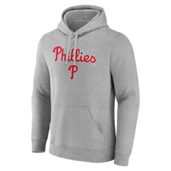 Philadelphia Phillies Team Lockup Hoodie - Gray