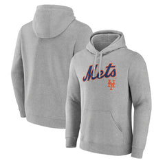 New York Mets Team Lockup Hoodie - Gray