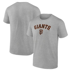 San Francisco Giants Team Lockup T-Shirt - Heather Gray