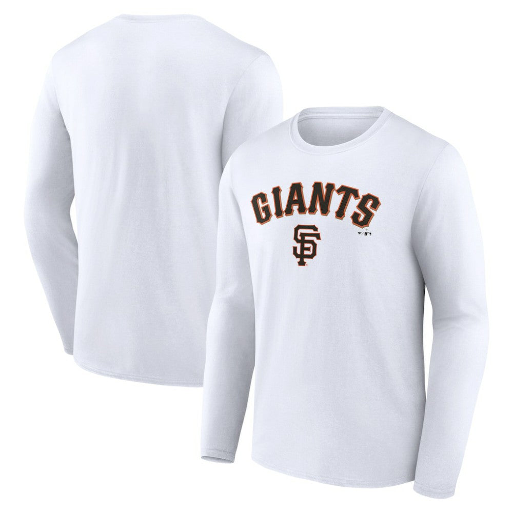 San Francisco Giants Team Lockup Long Sleeve T-Shirt - White