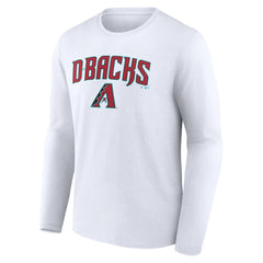 Arizona Diamondbacks Team Lockup Long Sleeve T-Shirt - White