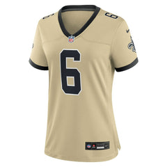 Tyler Shough New Orleans Saints Women's Alternate Game Player Jersey - Gold | Nike discount