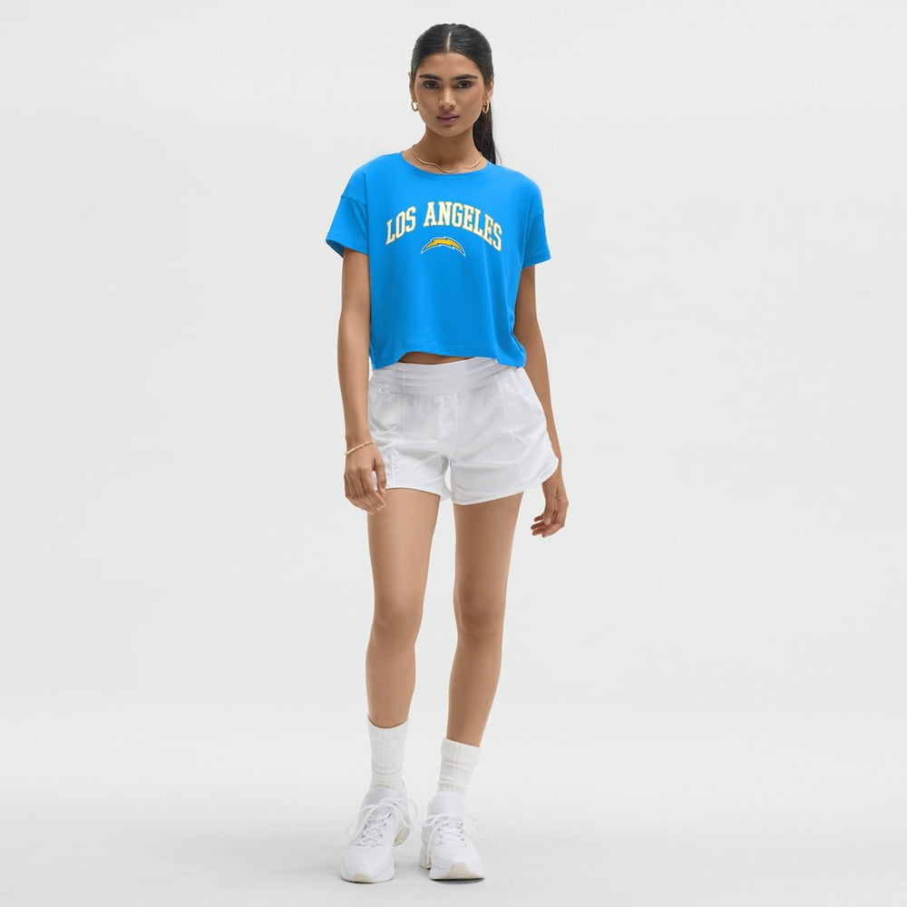 Los Angeles Chargers lululemon Women's Cates T-Shirt - Beaming Blue for sale