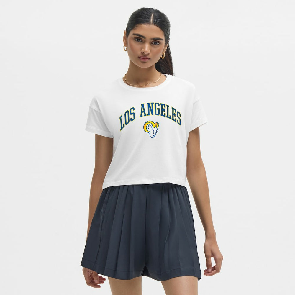 Los Angeles Rams lululemon Women's Cates T-Shirt - White sale