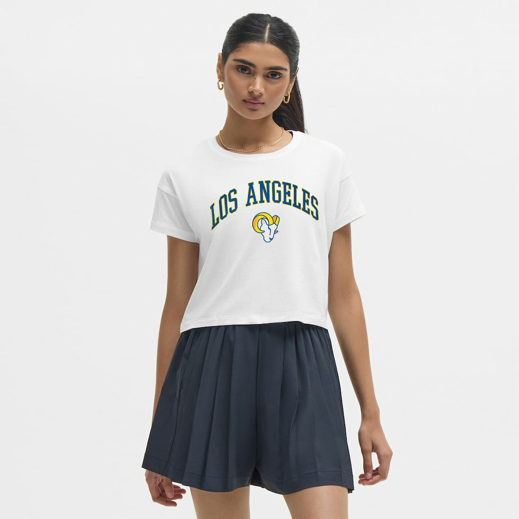 Los Angeles Rams lululemon Women's Cates T-Shirt - White sale