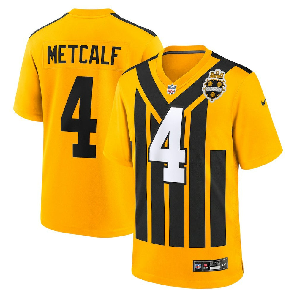 DK Metcalf Pittsburgh Steelers Alternate 1933 Throwback Game Jersey - Gold | Nike on sale