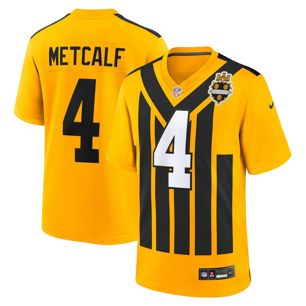 DK Metcalf Pittsburgh Steelers Alternate 1933 Throwback Game Jersey - Gold | Nike on sale