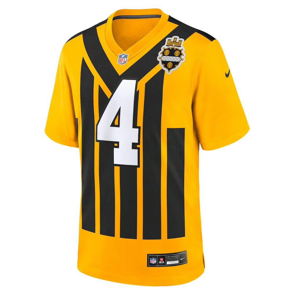 DK Metcalf Pittsburgh Steelers Alternate 1933 Throwback Game Jersey - Gold | Nike on sale