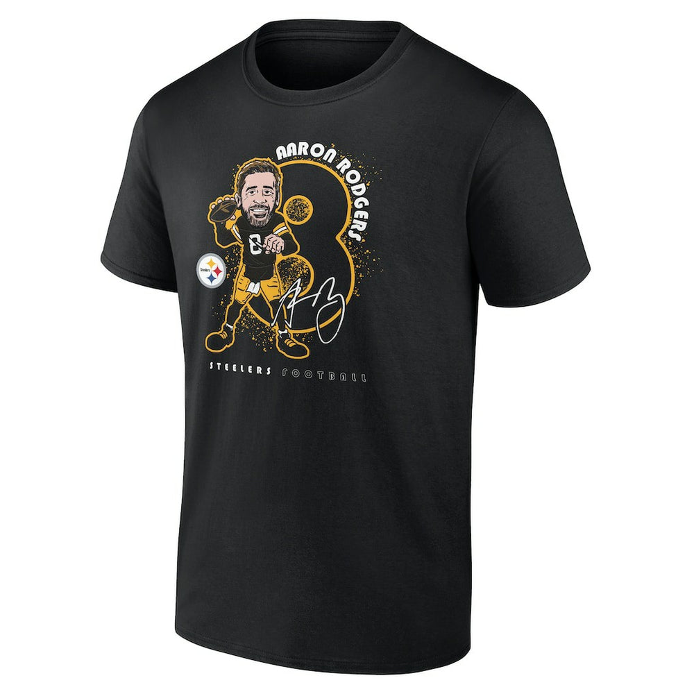 Aaron Rodgers Pittsburgh Steelers Steel City T-Shirt - Black discount